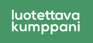 Luotettava kumppani -logo